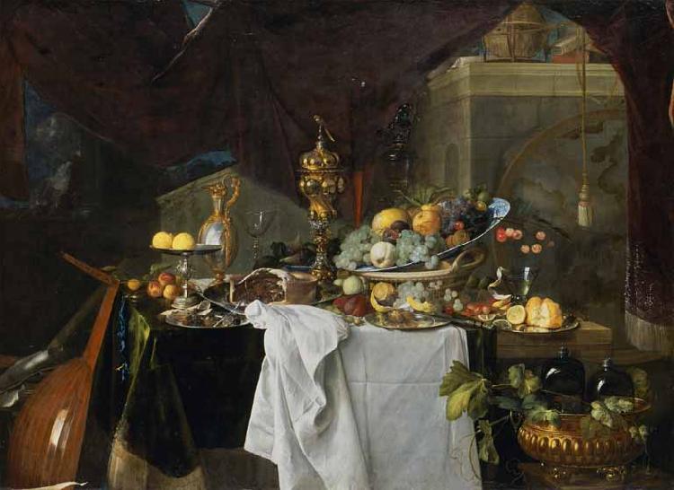 Jan Davidsz. de Heem A Table of Desserts or Un dessert oil painting picture